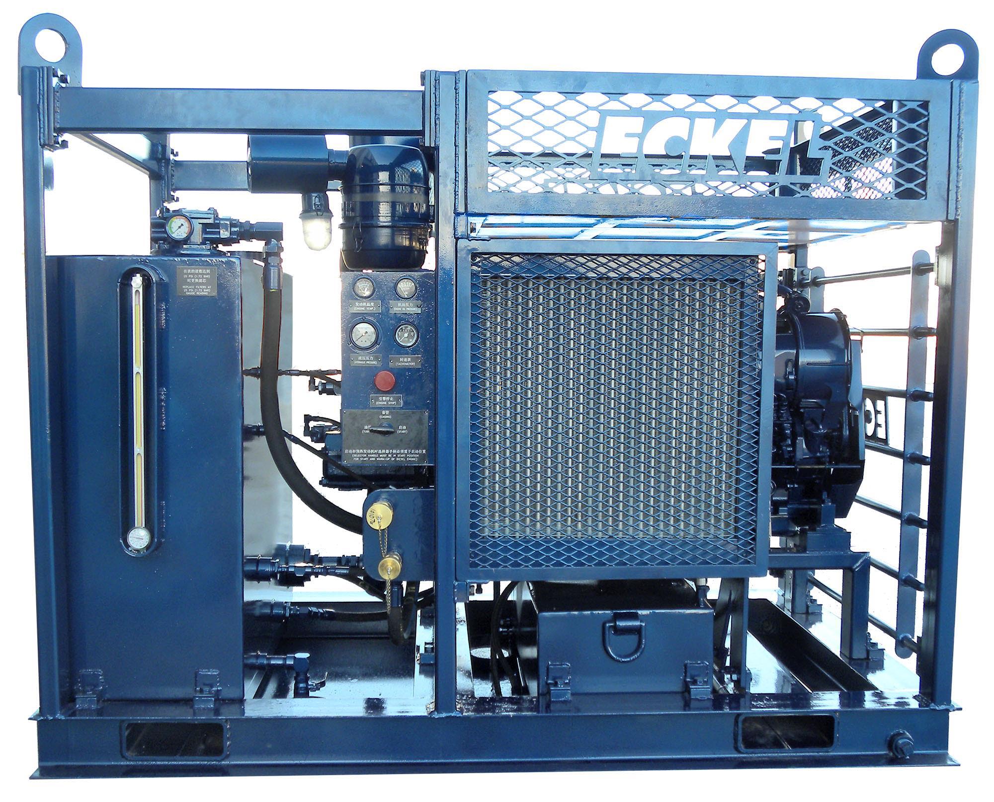 Diesel Hydraulic Power Unit Compact Frame 4Point Lift Eckel